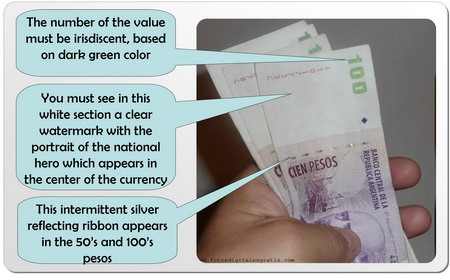 How to detect fake argentinean money by private tour guide in buenos aires